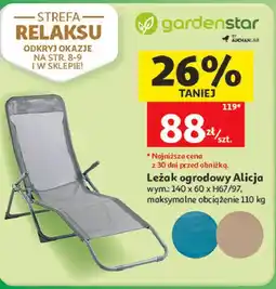 Auchan Leżak ogrodowy Alicja oferta