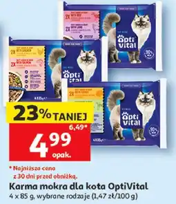 Auchan Karma mokra dla kota OptiVital oferta