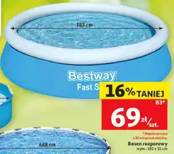 Auchan Basen rozporowy Bestway Fast Set oferta