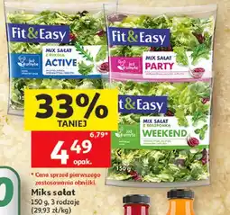 Auchan Miks sałat Fit & Easy (Active, Party, Weekend) oferta