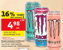 Auchan Napój energetyczny Monster oferta
