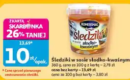 Auchan Komersmag Śledziki w sosie słodko-kwaśnym oferta