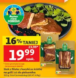 Auchan Auchan Pewni Dobrego Stek z fileta z kaczki ze ściółki na grill lub do piekarnika oferta