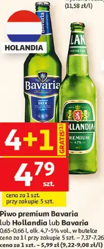 Auchan Piwo premium Bavaria lub Hollandia oferta