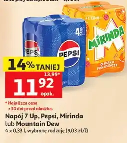 Auchan Napój 7 Up, Pepsi, Mirinda lub Mountain Dew oferta