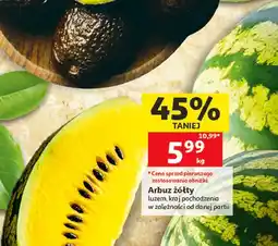 Auchan Arbuz żółty oferta