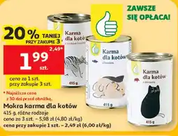 Auchan Mokra karma dla kotów Auchan oferta