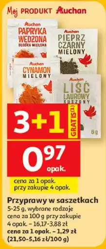 Auchan Przyprawy w saszetkach Auchan oferta