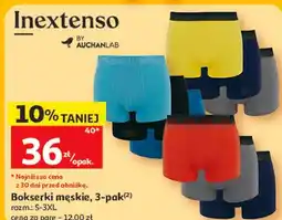 Auchan Bokserki męskie, 3-pak Inextenso oferta