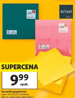 Auchan Serwetki papierowe Actuel oferta