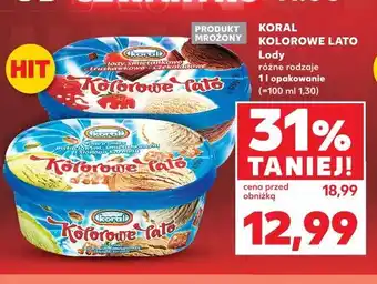 Kaufland Koral Kolorowe Lato Lody oferta
