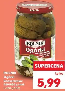 Kaufland Rolnik Ogórki konserwowe oferta