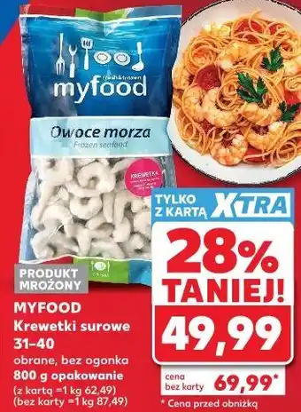 Kaufland Myfood Krewetki surowe oferta