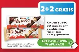 Kaufland Kinder Bueno Baton podwójny z nadzieniem oferta