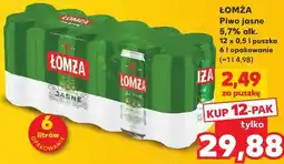 Kaufland Łomża Piwo jasne oferta