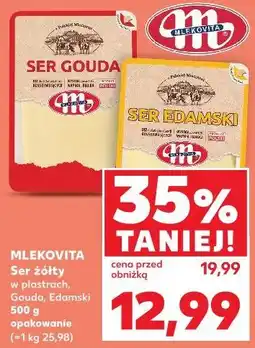 Kaufland Mlekovita Ser żółty w plastrach oferta