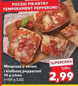 Kaufland Minipizza z serem i kiełbasą pepperoni oferta