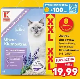 Kaufland Żwirek dla kotów bentonitowy, lawendowy oferta