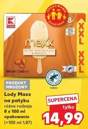 Kaufland K-Classic Lody Maxx na patyku oferta