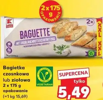 Kaufland K-Classic Bagietka czosnkowa lub ziołowa oferta