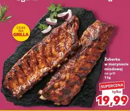 Kaufland Żeberka w marynacie miodowej na grill oferta