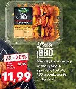 Kaufland Let's BBQ Szaszłyk drobiowy w marynacie z papryką i cebulą oferta