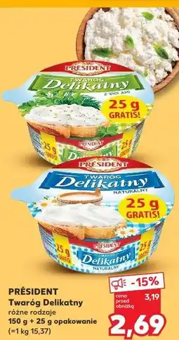 Kaufland PRÉSIDENT Twaróg Delikatny oferta