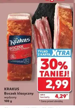 Kaufland Krakus Boczek klasyczny wędzony oferta