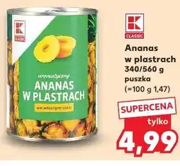Kaufland Classic Ananas w plastrach oferta