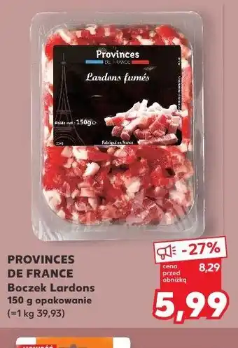 Kaufland Provinces de France Boczek Lardons oferta