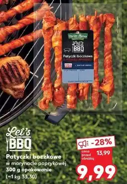Kaufland Let's BBQ Patyczki boczkowe w marynacie paprykowej oferta