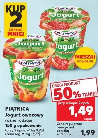 Kaufland PIĄTNICA Jogurt owocowy oferta