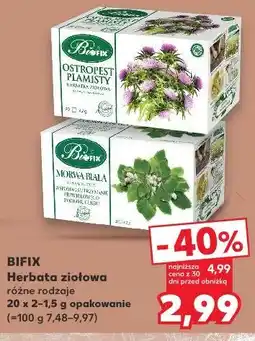 Kaufland Bifix Herbata ziołowa oferta