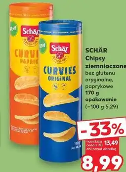 Kaufland Schär Chipsy ziemniaczane Curvies oferta