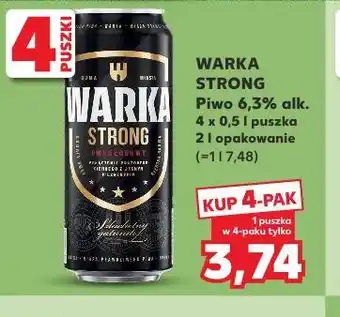Kaufland Warka Strong Piwo 6,3% alk oferta