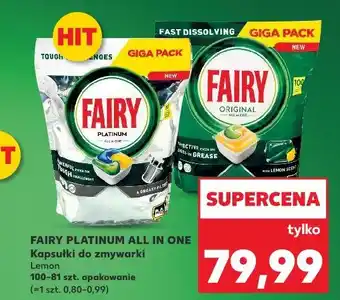 Kaufland Fairy Platinum All in One Kapsułki do zmywarki oferta
