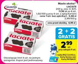 Carrefour Market Masło ekstra ŁACIATE oferta