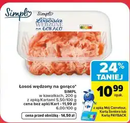 Carrefour Łosoś wędzony na gorąco SIMPL oferta