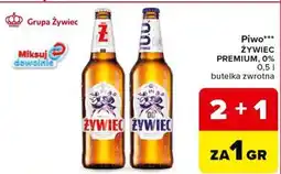 Carrefour Market Piwo ŻYWIEC PREMIUM, 0% oferta