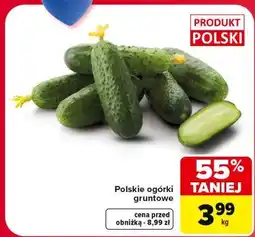 Carrefour Polskie ogórki gruntowe oferta