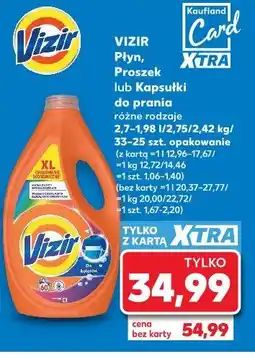 Kaufland Vizir Płyn, Proszek lub Kapsułki do prania oferta