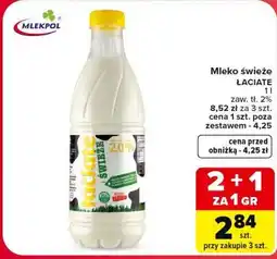 Carrefour Mleko świeże ŁACIATE oferta
