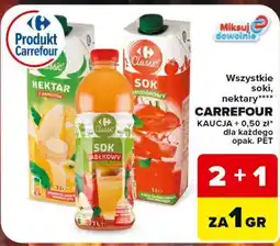 Carrefour Wszystkie soki, nektary oferta