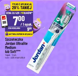 Polomarket Szczoteczka Jordan Ultralite Medium lub Soft oferta
