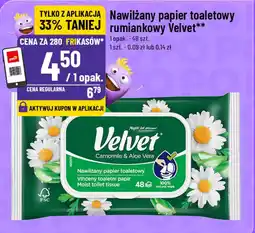 Polomarket Nawilżany papier toaletowy rumiankowy Velvet oferta