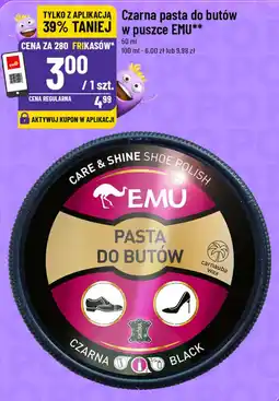 Polomarket Czarna pasta do butów w puszce EMU oferta