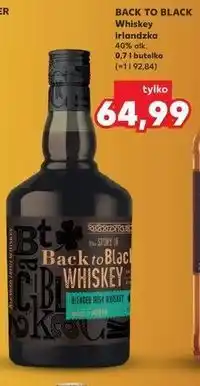 Kaufland Back To Black Whiskey irlandzka oferta