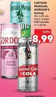 Kaufland CAPTAIN MORGAN, GORDON'S Koktajl 5%, 6,4% alk oferta