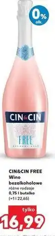 Kaufland Cin&Cin Free Wino bezalkoholowe oferta