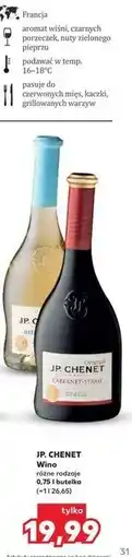 Kaufland JP. CHENET Wino różne rodzaje oferta